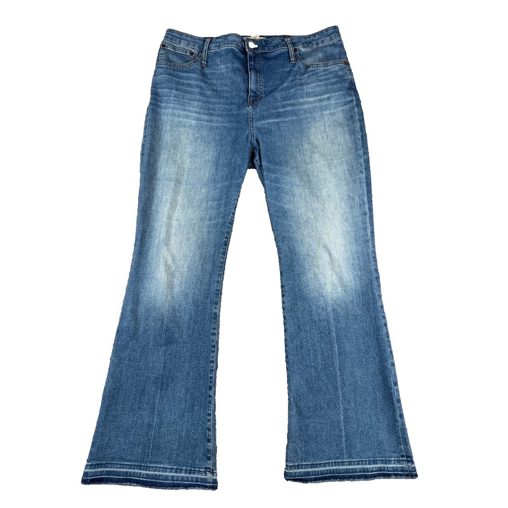 Madewell Women's Curvy Cali Demi-Boot Jeans 34T Blue Denim
